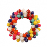 Colgantes faceteados 32mm Multicolor