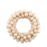 Colgantes faceteados 32mm Rosa nude
