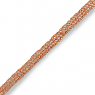 Cinta Rosa de flor de melocot&oacute;n-plateado