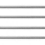 Fornituras Acero Inox cadena jasseron serpiente 2.5mm Plateado