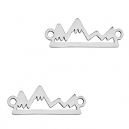 Colgantes Acero Inox entrepieza monta&ntilde;a Plateado