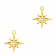 Colgantes Acero Inox estrella Dorado