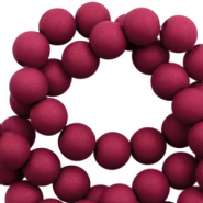 Abalorios acr&iacute;licos 4 mm P&uacute;rpura magenta