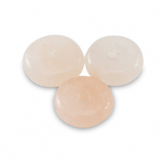 Piedras naturales Cuarzo rondeles 6mm Blancuzco melocotón
