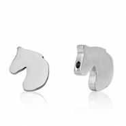 Abalorios Acero Inox caballo Plateado