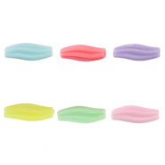 Abalorios con look acrílico onda Multicolor pastel