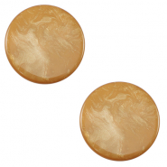 Cabuchón plano Polaris Elements 20 mm Jais Nude marrón