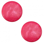 Cabuchón plano Polaris Elements 12 mm Jais Rosa explosivo