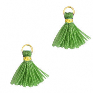 Borlas 1.2cm Dorado-verde selva