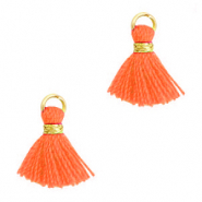 Borlas 1.2cm Dorado-naranja pasión