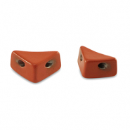 Abalorios Tile triángulo Rojo coral