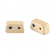 Abalorios Tile rectángulo Beige albaricoque