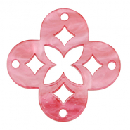 Colgantes de resina mosaico Rosa meloso