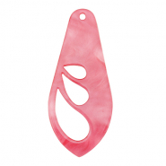 Colgantes de resina ala Rosa meloso