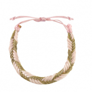 Pulseras Trendy Rosa claro-dorado