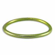 Pulsera mitación Pan de Oro 5mm talla M Verde prado primaveral