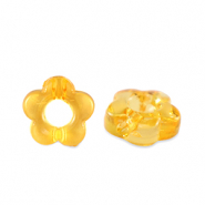 Abalorios acr&iacute;licos flor Transparente amarillo spectra