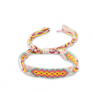 Pulsera tobillera Trendy Azul turquesa delicado-amarillo