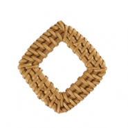 Colgantes ratán rombo Beige natural