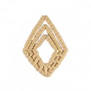 Colgantes ratán rombo Beige natural