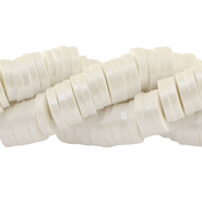 Abalorios Katsuki 6mm Blanco-revestimiento pearl shine