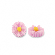 Abalorios de resina flor 8mm Rosa lila
