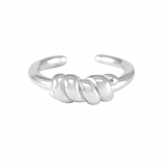 Anillos Acero Inox Plateado