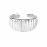 Anillos Acero Inox Plateado