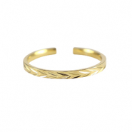 Anillos Acero Inox Dorado