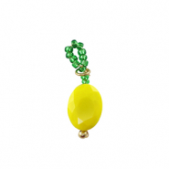 Colgantes faceteados limón Dorado-amarillo verde