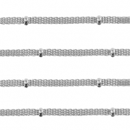 Fornituras Acero Inox cadena jasseron Plateado