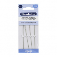 Beadalon agujas de ojo plegable 6.3cm (extra fuerte) Plateado