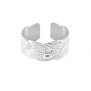 Anillos Acero Inox con anilla Plateado