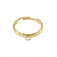 Anillos Acero Inox con anilla Dorado