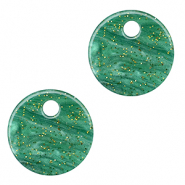 Colgantes de resina 12mm Multicolor&nbsp;verde