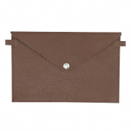 Cartera de mano Marr&oacute;n medio