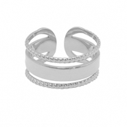 Anillos Acero Inox Plateado