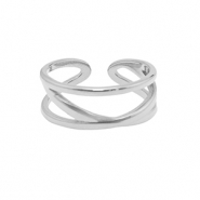 Anillos Acero Inox Plateado