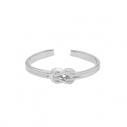 Anillos Acero Inox Plateado