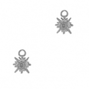 Colgantes Acero Inox estrella Plata vieja