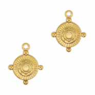 Colgantes Acero Inox brújula Dorado