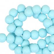 Abalorios de pol&iacute;meros 6mm Azul claro