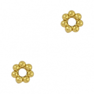 Abalorios Acero Inox anillo separador Bali 4mm Dorado