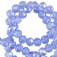 Abalorios faceteados disco 3x2mm Azul gandul