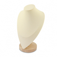 Expositor de joyería busto para collares Natural-beige
