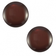 Cabuchón clásico Polaris Elements 12 mm Lucido Marrón cacao