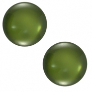 Cabuchón clásico Polaris Elements 12 mm Lucido Verde musgo