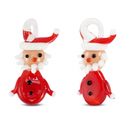 Colgantes de cristal Papá Noel Rojo-blanco
