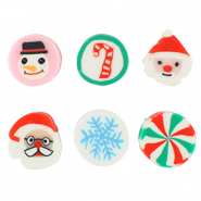 Abaloriosde de polímeros Navidad Multicolor