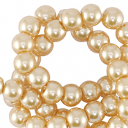 Perlas de cristal 6mm Crema